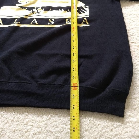 vintage 70s black Alaska sweatshirt eagle - Picture 8 of 8